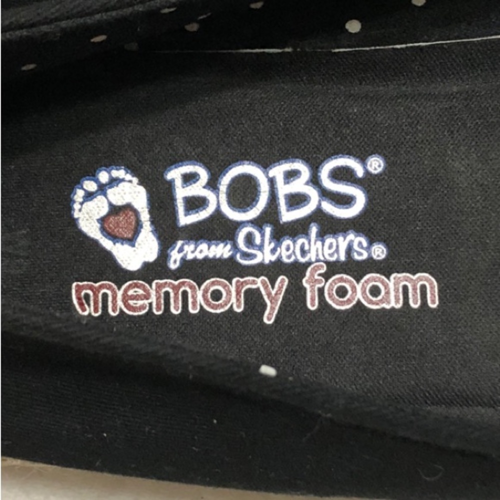 BOBS from Sketchers Black Slip-On Espadrilles Size 9M Canvas Memory Foam - Picture 2 of 8